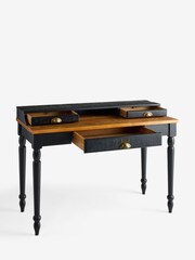 Rockett St George Black Apothecary Style Desk - Image 3 of 5