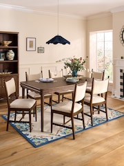 Nina Campbell Dark Oak Aubin 6 To 8 Seater Extending Dining Table - Image 1 of 9