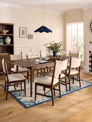 Nina Campbell Dark Oak Aubin 6 To 8 Seater Extending Dining Table - Image 3 of 9