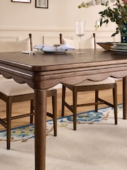 Nina Campbell Dark Oak Aubin 6 To 8 Seater Extending Dining Table - Image 4 of 9