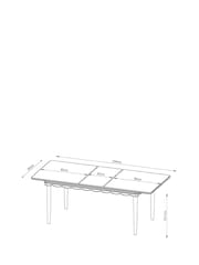 Nina Campbell Dark Oak Aubin 6 To 8 Seater Extending Dining Table - Image 5 of 9