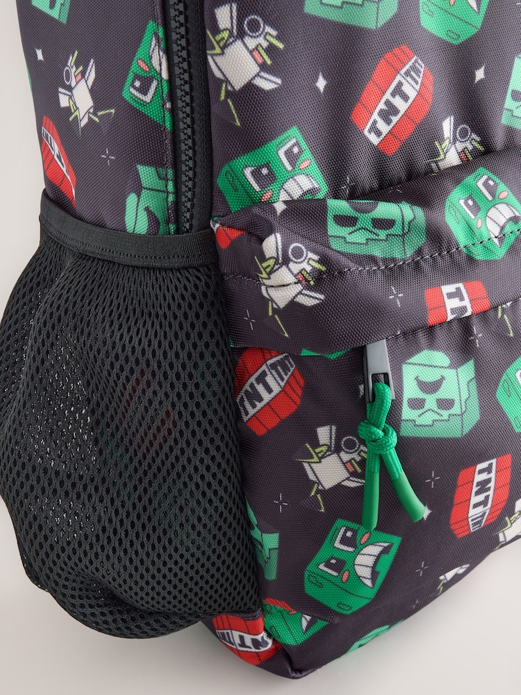 Noir - Sac à dos Minecraft - Image 5 de 5 Noir - Sac à dos Minecraft - Image 5 de 5