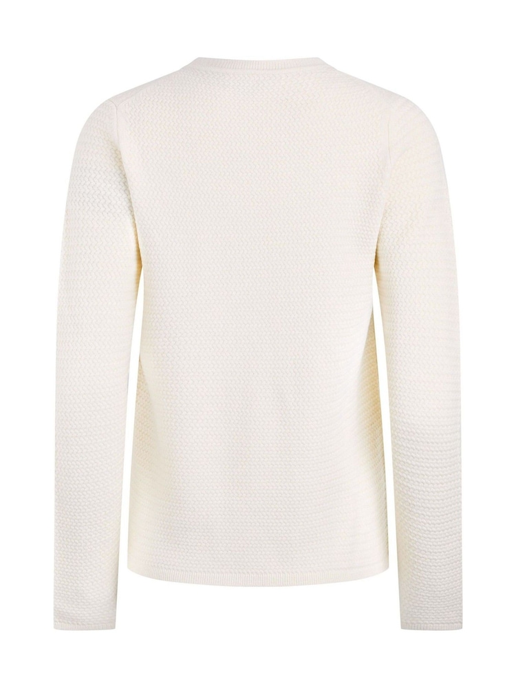 Weird Fish Cream Hayley Knitted Blazer Cardigan - Image 7 of 7 Weird Fish Cream Hayley Knitted Blazer Cardigan - Image 7 of 7