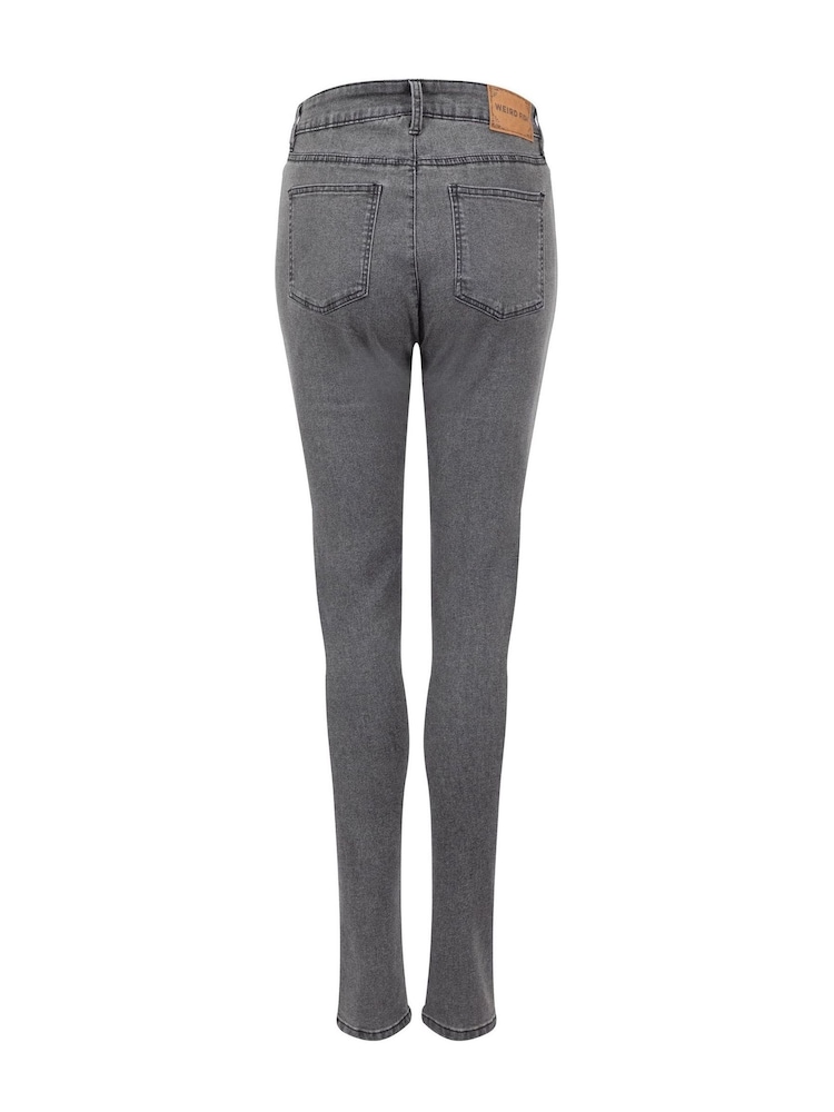 Weird Fish Grey Gerrie Slim Leg Jeans - Image 7 of 7 Weird Fish Grey Gerrie Slim Leg Jeans - Image 7 of 7