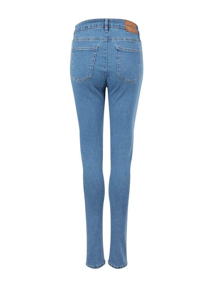 Blau - Weird Fish Gerrie Slim Leg Jeans - Bild 7 von 7