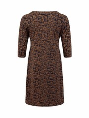 Weird Fish Blue Starshine Printed Jersey Dress - Image 8 of 8