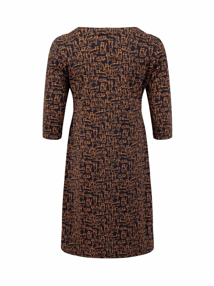 Weird Fish Blue Starshine Printed Jersey Dress - Image 8 of 8