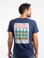 Weird Fish Blue Hey Teacher Back Print Artist T-Shirt - Image 2 of 6