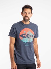 Weird Fish Blue Explorer Front Print Graphic T-Shirt - Image 2 of 6