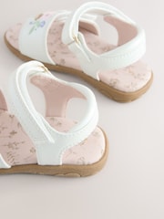 White Embroidered Touch Fastening Sandals - Image 5 of 5