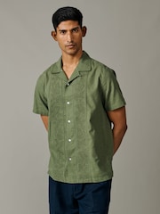 Aubin Abbey Cuban Collar Short Sleeved Shirt - Image 1 of 5