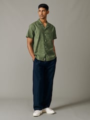 Aubin Abbey Cuban Collar Short Sleeved Shirt - Image 3 of 5