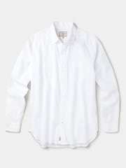 قميص أبيض من الكتان والقطن من أوبين غرينسبي - صورة 1 من 1