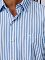 Blue Poplin - Camicia in popeline con bottoni Aubin Gladstone - Immagine 4 di 6