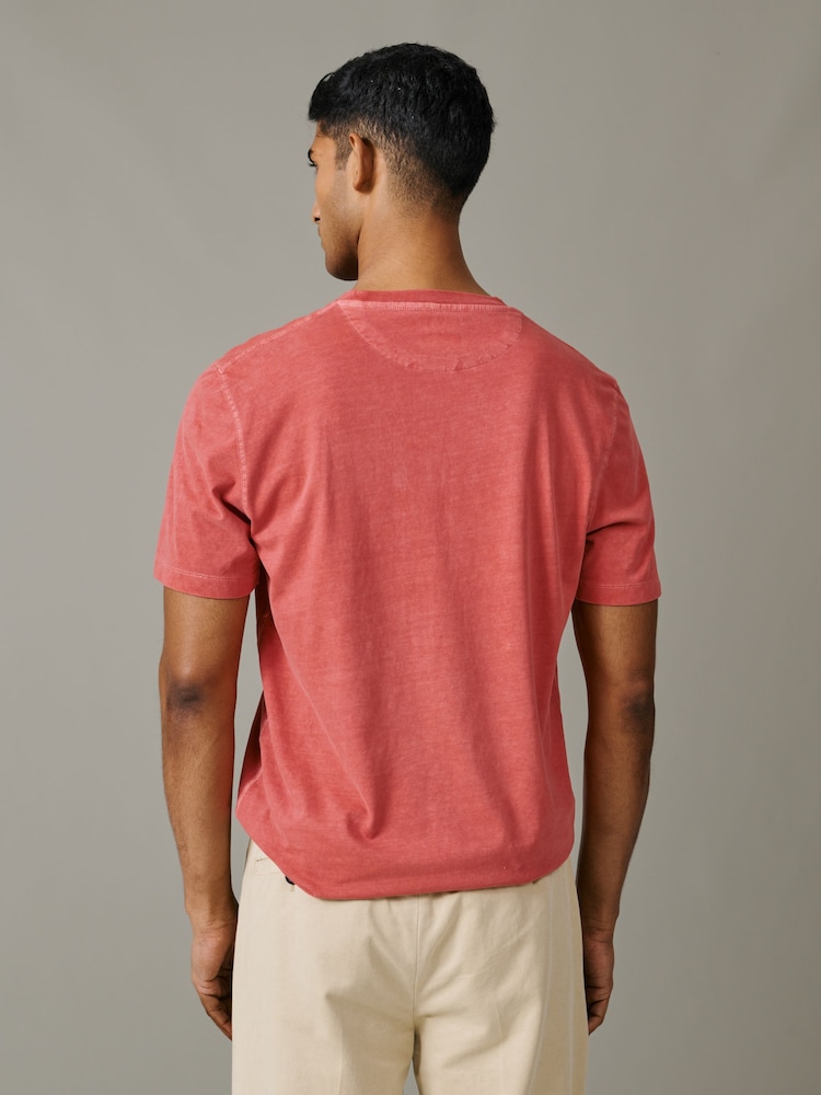 Aubin Hareby Garment Dyed Pocket T-Shirt - Image 2 of 4