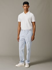 Aubin Blue Pasmore Slim Leg Trousers - Image 3 of 6
