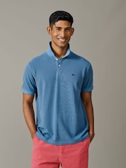 Aubin Blue Lusby Pique Polo Shirt - Image 1 of 5