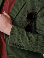 Aubin Green Mareham Patch Pocket Blazer - Image 4 of 7