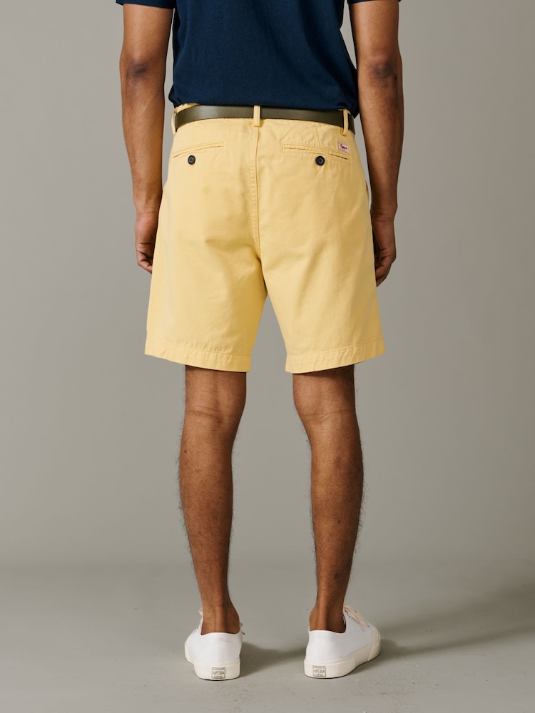 Aubin Yellow Stamford Chino Shorts - Image 2 of 7