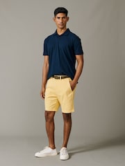 Aubin Yellow Stamford Chino Shorts - Image 3 of 7