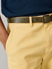 Aubin Yellow Stamford Chino Shorts - Image 4 of 7