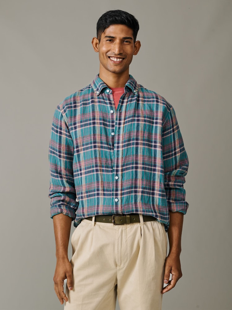 Aubin Croyland Madras Checked Shirt - Image 1 of 5