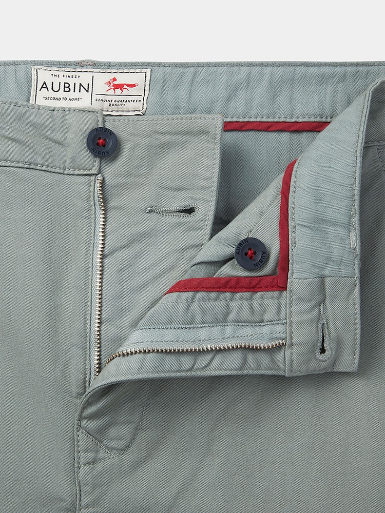 Aubin Green Witham Stretch Chinos - Image 6 of 6