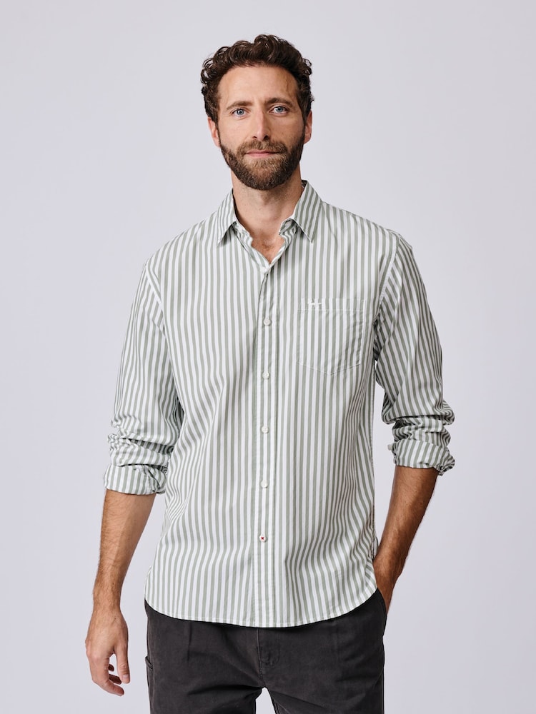 Aubin Gladstone Poplin Button Shirt - Image 1 of 6