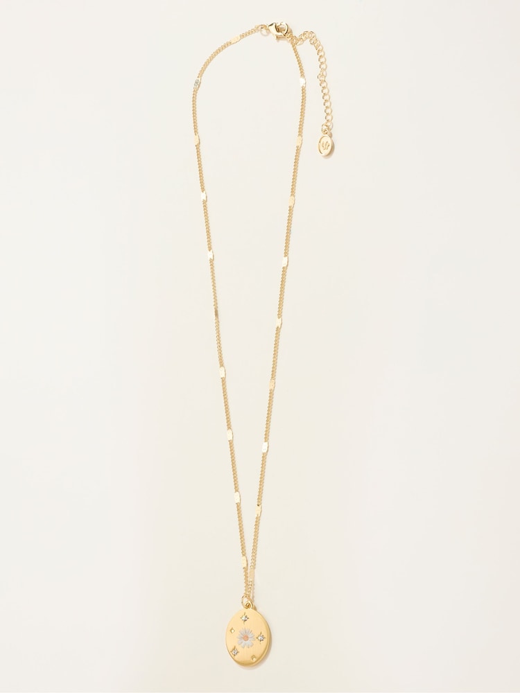 FatFace April Birth Flower Necklace - Image 1 of 2 FatFace April Birth Flower Necklace - Image 1 of 2