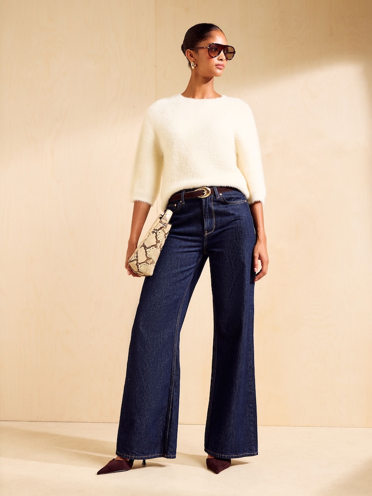Friends Like These Ivory Eyelash Knit T-Shirt - Image 2 of 5