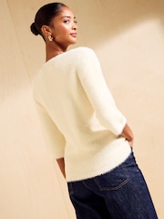 Friends Like These Ivory Eyelash Knit T-Shirt - Image 5 of 5
