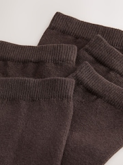 Chocolate Brown Basic Ankle Socks Five Pack - Image 8 of 8