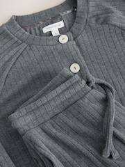 Grey Cardigan and Barrel Leg Cosy Lounge Set - Image 11 of 11