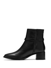 Clarks Black Wrenn Buckle Boots - Image 2 of 6