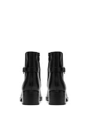 Clarks Black Wrenn Buckle Boots - Image 5 of 6