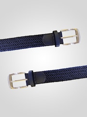 D555 Blue DANI Stretch Braided Belt - Image 4 of 6