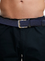 D555 Blue DANI Stretch Braided Belt - Image 5 of 6