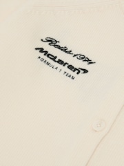 McLaren White Racing Merino Wool Cropped Cardigan - Image 7 of 8