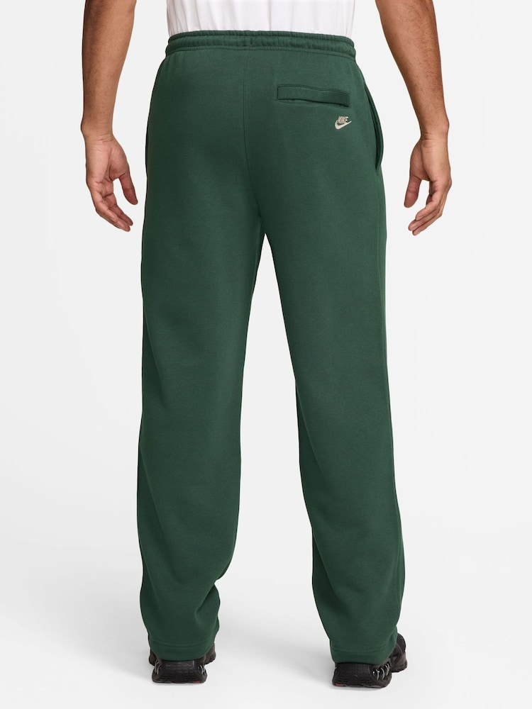 Nike Green Sportswear Club Open Hem Fleece Joggers - Image 2 of 3