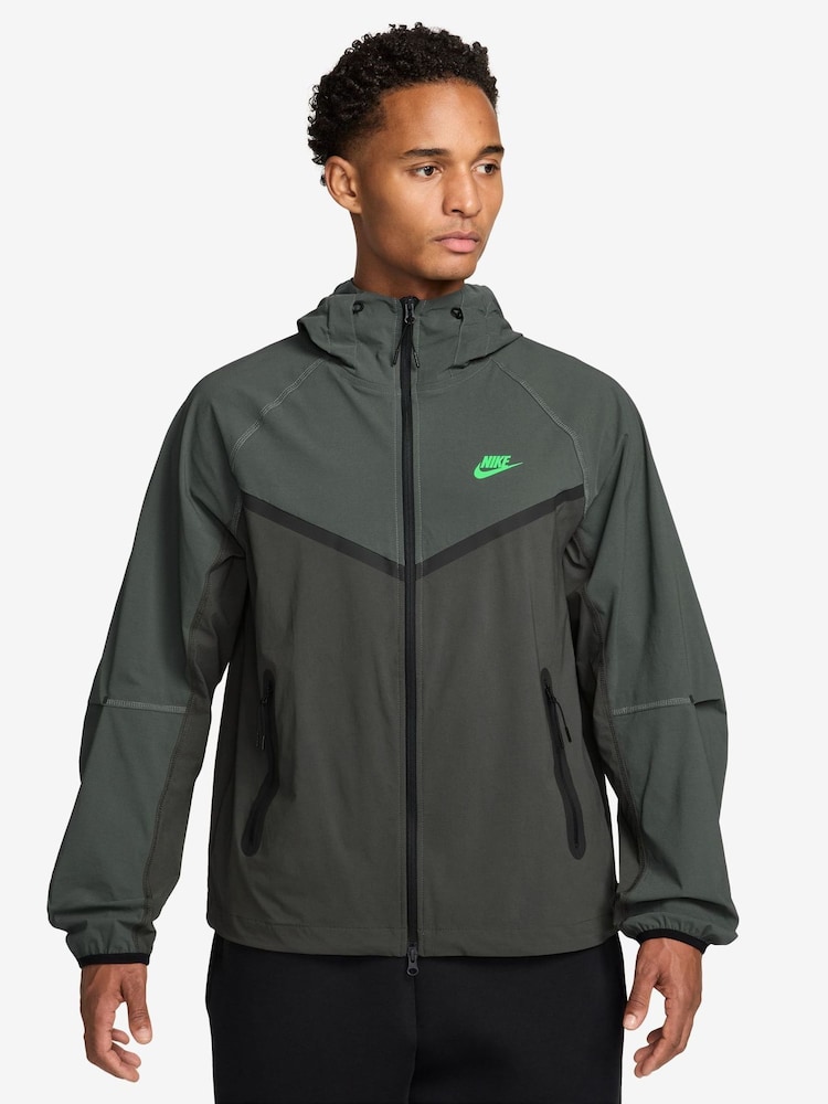Μπουφάν Nike Tech Dri-Fit με υφαντό φερμουάρ και πλήρες φερμουάρ Windrunner - Εικόνα 1 από 3