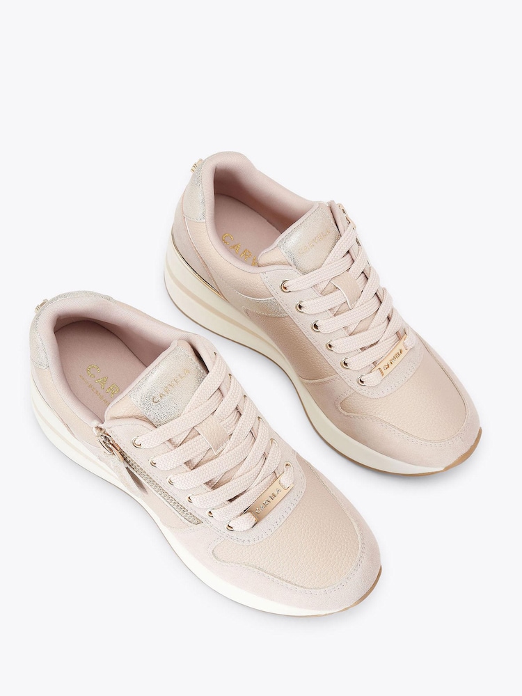 Carvela Pink High Rise Trainers - Image 2 of 4