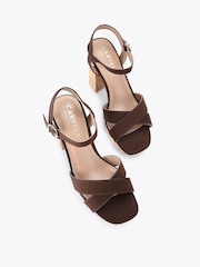 Carvela Brown Sonata Cork Sandals - Image 2 of 4