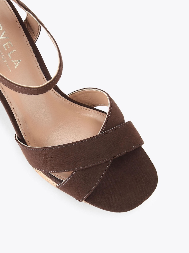 Carvela Brown Sonata Cork Sandals - Image 5 of 5