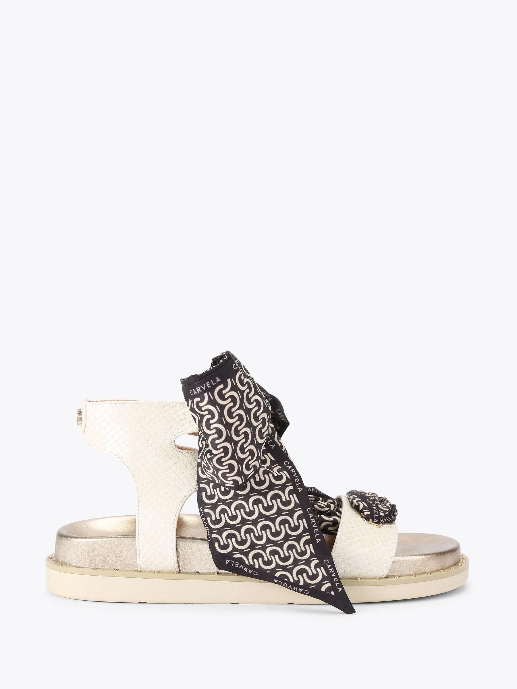 Buy Carvela Cream Sorrento Scarf Sandals from Next USA