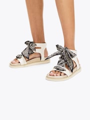 Carvela Cream Sorrento Scarf Sandals - Image 5 of 5