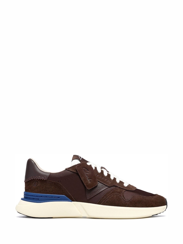 Clarks Brown Craft Wick Lace Trainers - Image 1 of 7 Clarks Brown Craft Wick Lace Trainers - Image 1 of 7