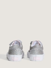 Vans Silver Old Skool V Glitter Trainers - Image 3 of 4