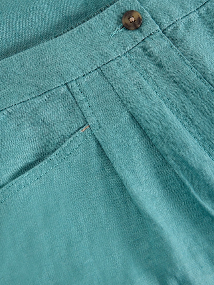 White Stuff Green Rowena 100% Linen Trousers - Image 2 of 2 White Stuff Green Rowena 100% Linen Trousers - Image 2 of 2