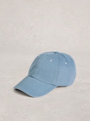 White Stuff Blue 100% Cotton Baseball Cap - Image 1 of 2