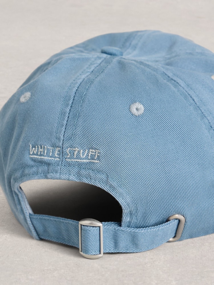 White Stuff Blue 100% Cotton Baseball Cap - Image 2 of 2